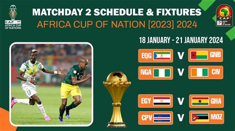 Matchday Schedule And Fixtures Africa Cup Of Nations