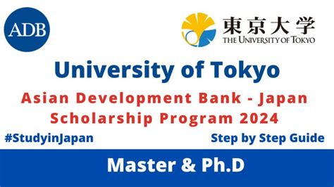 University Of Tokyo Adb Scholarship 2024 Fully Funded