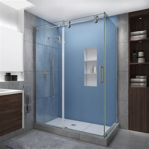 Aston Langham Xl 48 52x30x80 Frameless Sliding Shower Enclosure