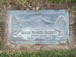 Sarah Francis Badgett M Morial Find A Grave