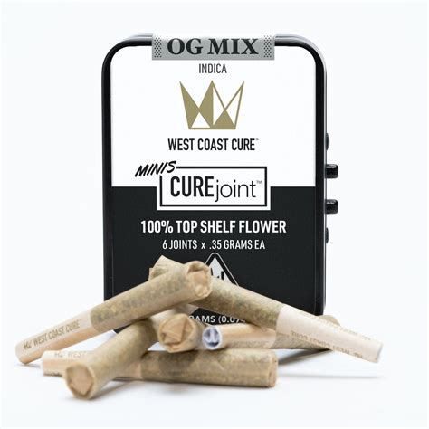 West Coast Cure Og Mix Top Shelf Curejoint Minis 6 X 35g Weedmaps