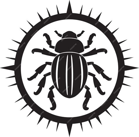 Premium Vector Hive Clan Insignia Beetle Head Monogram