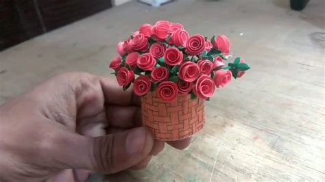 DIY,How to make miniature rose from paper, | Paper roses, Paper flowers ...