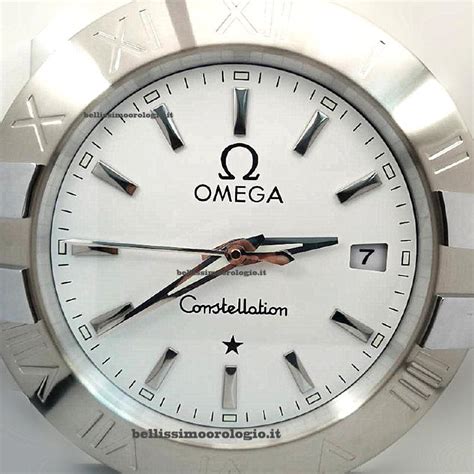 Omega Constellation Orologio Da Parete Con Quadrante Argentato