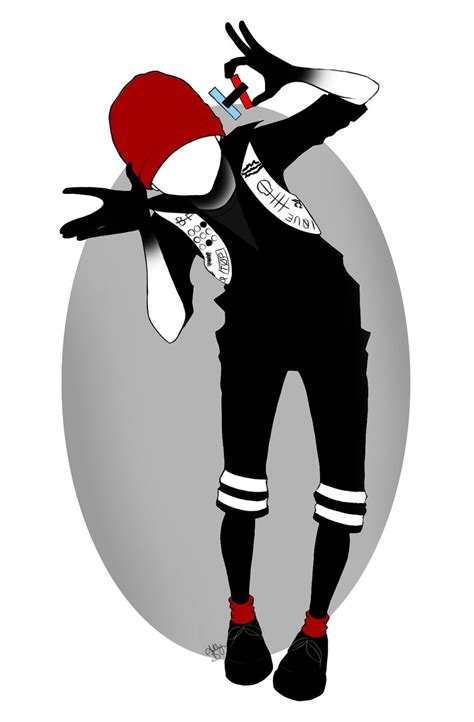 Twenty One Pilots Top Art Fanart Skeleton Clique Tyler Joseph