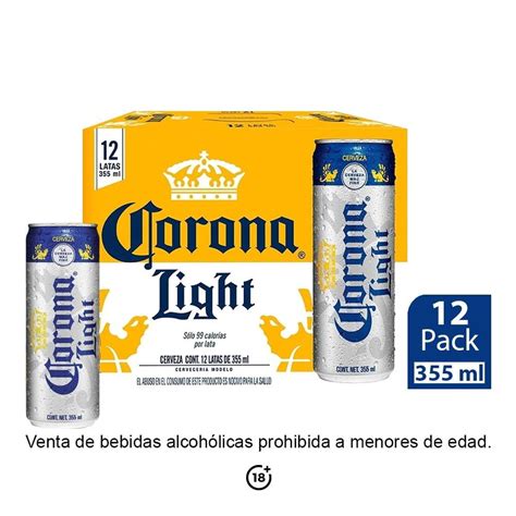 Cerveza Clara Corona Light 12 Latas De 355 Ml C U Walmart