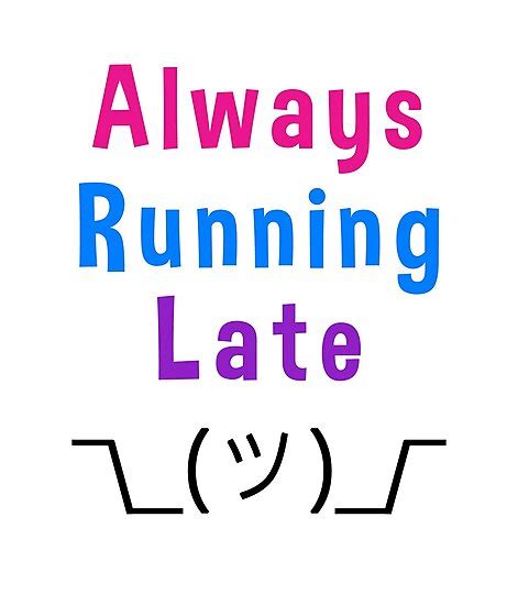 Always Running Late Shrug Emoji Smiley Photographic Print By