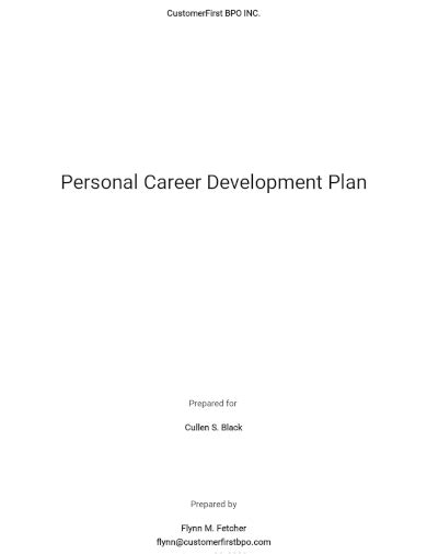 Free 25 Personal Development Plan Templates In Pdf