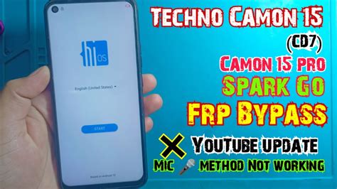 Tecno Camon 15 Frp Bypass Android 10 Tecno Camon 15 Pro Google Account