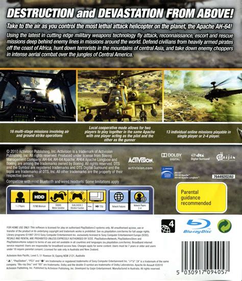 Apache Air Assault Cover Or Packaging Material Mobygames