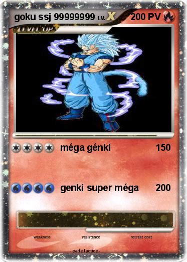 Pokémon Goku Ssj 99999999 1 1 Méga Génki Ma Carte Pokémon