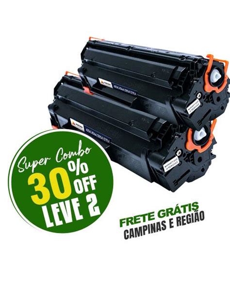 Combo compre 2 toner hp cb 285a Recarga de alta qualidade
