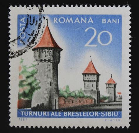 Romanian Historical Monuments Postage Stamp Set Romania Etsy