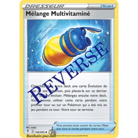 Carte Pok Mon Eb M Lange Multivitamin Reverse