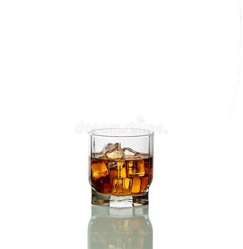 A Glass Of Whiskey Isolated On White Background Stock Image Image Of Celebration Brown 108831707