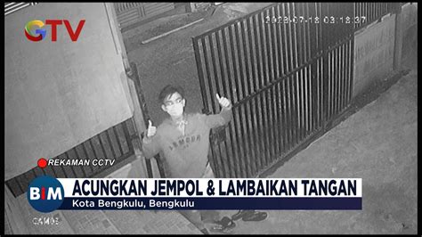 Bukannya Takut Komplotan Maling Di Bengkulu Berpose Di Depan CCTV Saat