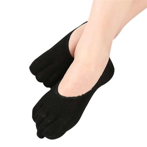 Buy 1 Pair Women Summer Short Socks Cotton Breathable Toe Socks Casual