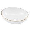 White Bathroom Sink Vessel Wash Basin Washing Vanity Bowl Above Counter