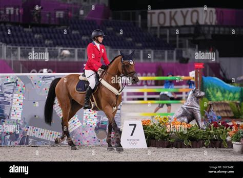 Anna Kellnerova from Czech Republic on Catch Me If You Can Old in action in equestrian jumping ...