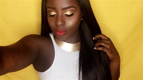 Gold Cut Crease Tutorial Youtube