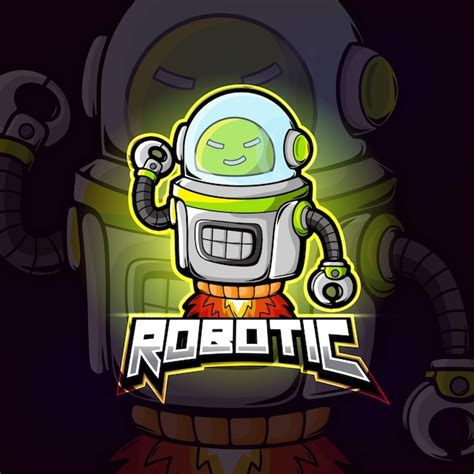 Premium Vector Robotic Mascot Esport Logo Design