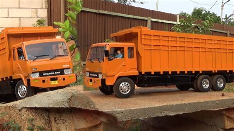 Perdana Mobil Truk Fuso Rc Model Tronton Versi Miniatur Truk