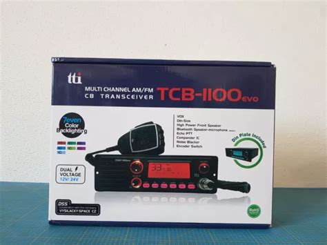 TTI TCB 1100 EVO Multi Channel 12 24 V AM FM CB Radio Transceiver 1