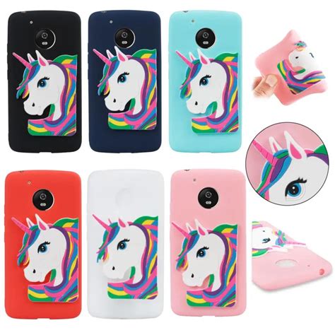 Dulcii Fundas For Motorola Moto G5 G5 Plus Cute Unicorn Pattern TPU