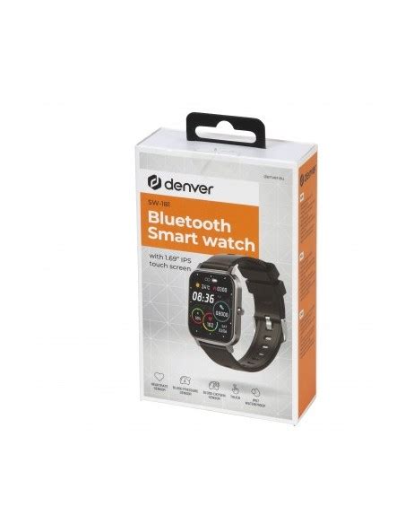 Denver Sw Black Reloj Smartwatch Negro Con Pulsiox Metro Y