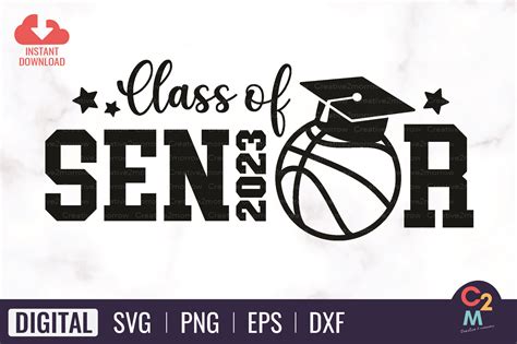 Basketball Senior 2023 SVG Graphic by Creative2morrow · Creative Fabrica