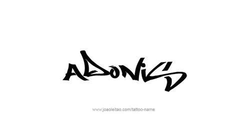 Adonis Name Tattoo Designs Tattoo Designs Tattoos Name Tattoo Designs