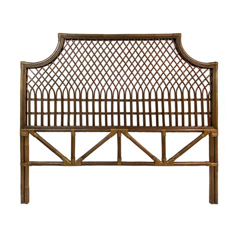 Nias Classic Rattan Headboard , Antique Brown