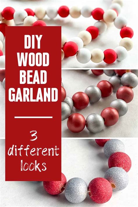 Diy Wood Bead Garland 3 Different Looks The Handymans Daughter