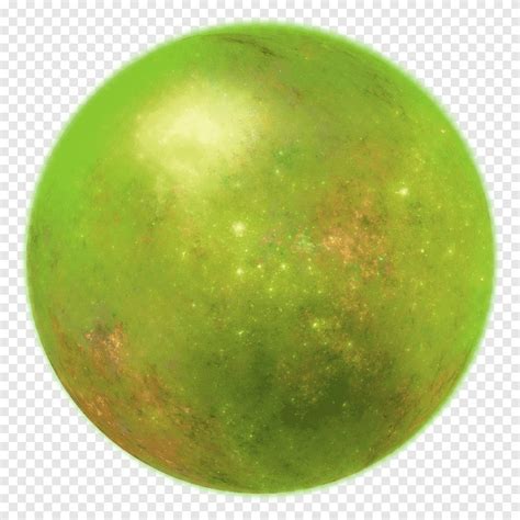 Bola de cristal mágica bola brillante verde y amarilla png PNGEgg