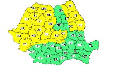 Avertizare Meteo De Vreme Rea Cod Galben De V Nt Puternic I Ploi N