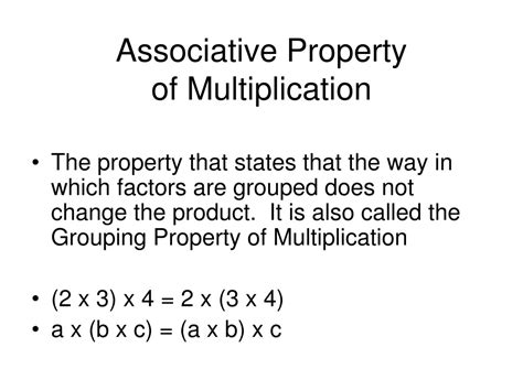 Ppt Multiplication Properties Powerpoint Presentation Free Download Id9406189