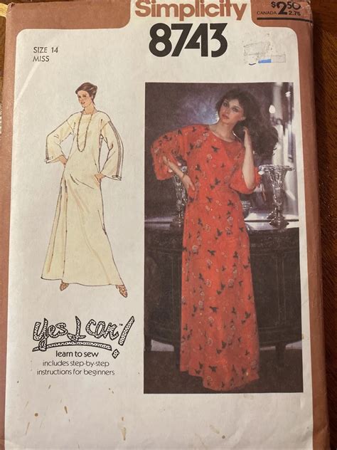 Vintage Caftan Dress Pattern