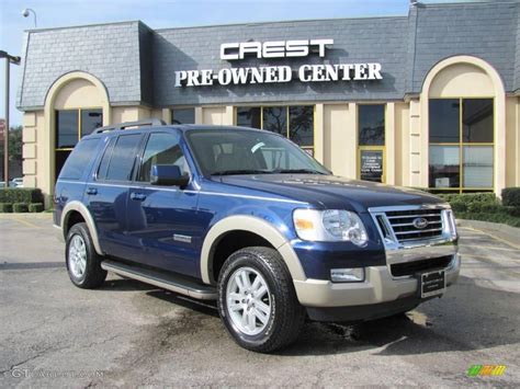 2008 Dark Blue Pearl Metallic Ford Explorer Eddie Bauer 22987327 Car Color