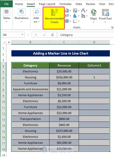 How to Add a Marker Line in an Excel Graph (3 Suitable Examples)