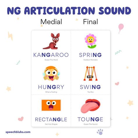 Ng Articulation Sound Articulation Therapy Preschool Activities