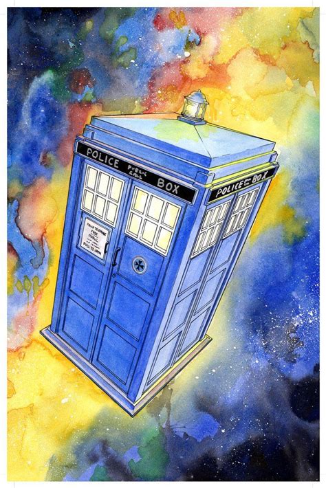 Doctor Who Tardis 11x17 Print Doctor Who Drawings Doctor Who