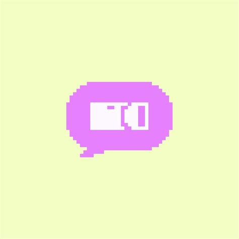 Premium Vector Pixel Art Vector Bubble Chat Icon