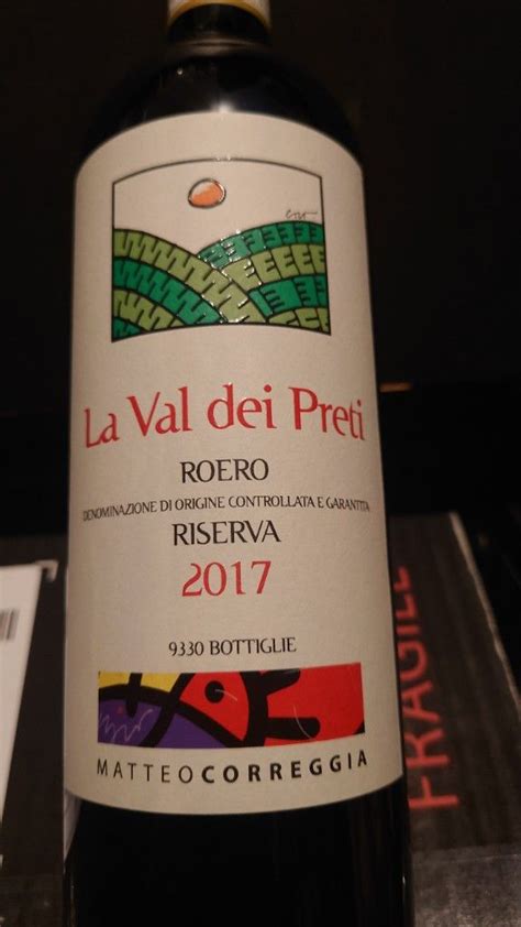 Matteo Correggia Roero La Val Dei Preti Riserva Italy Piedmont