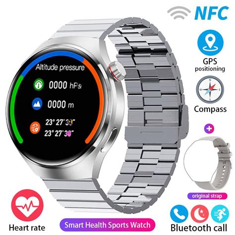 Android Watch Pro Nfc Smart Watch Men Gps Tracker Amoled