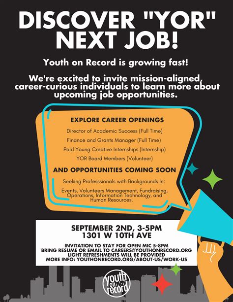 Discover "YOR" Next Job! | Youth on Record
