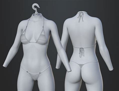 DForce SU Line Bikini For Genesis 9 8 1 And 8 Female 3d Models For