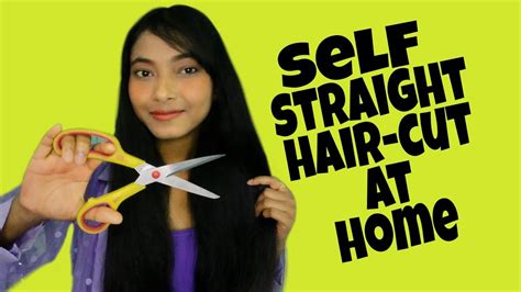 💇self Straight Hair Cut At Home Some Tricks For Self Hair Cutting💇