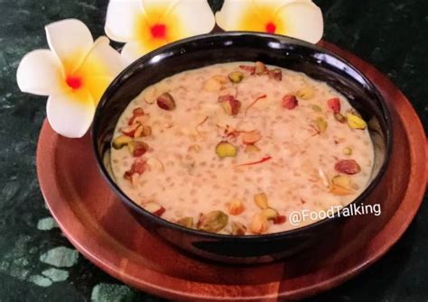 Sabudana Malai Kheer Recipe By Dr Madhumita Mishra Cookpad