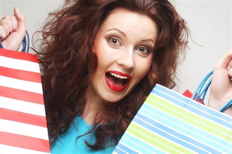 Premium Photo Happy Shopping Woman