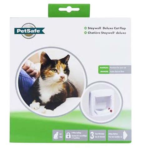 PetSafe Staywell Deluxe Manual 4 Way Cat Flap Standard Cat Flaps